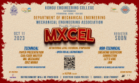 MXCEL 2K23 Mechanical Engineering Symposium Poster